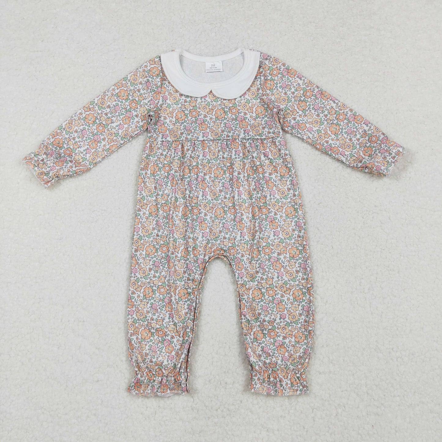 Baby Girl Infant Long Sleeves Flower One Piece Romper