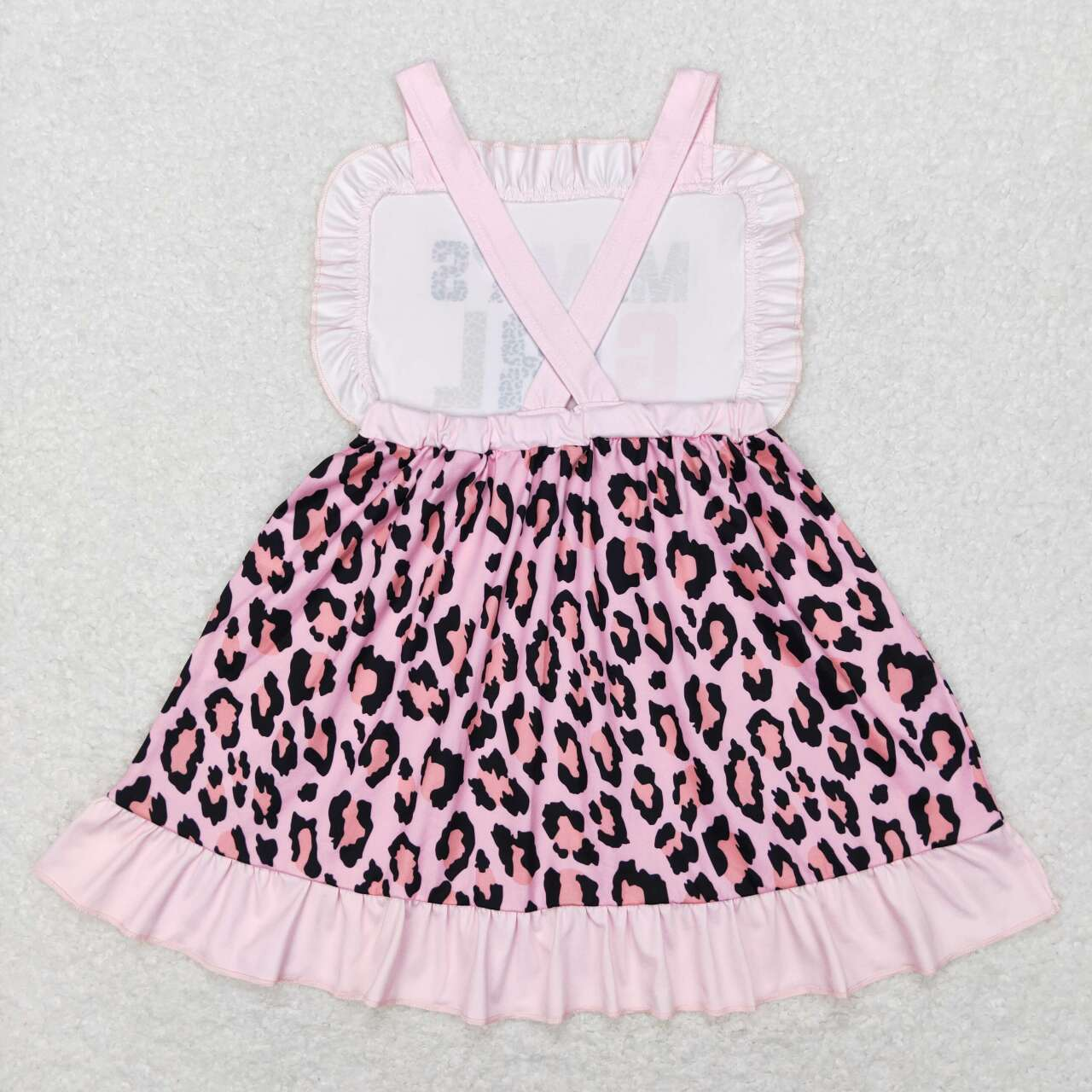 SGD0555 Mama's Girl Leopard Pink Dress