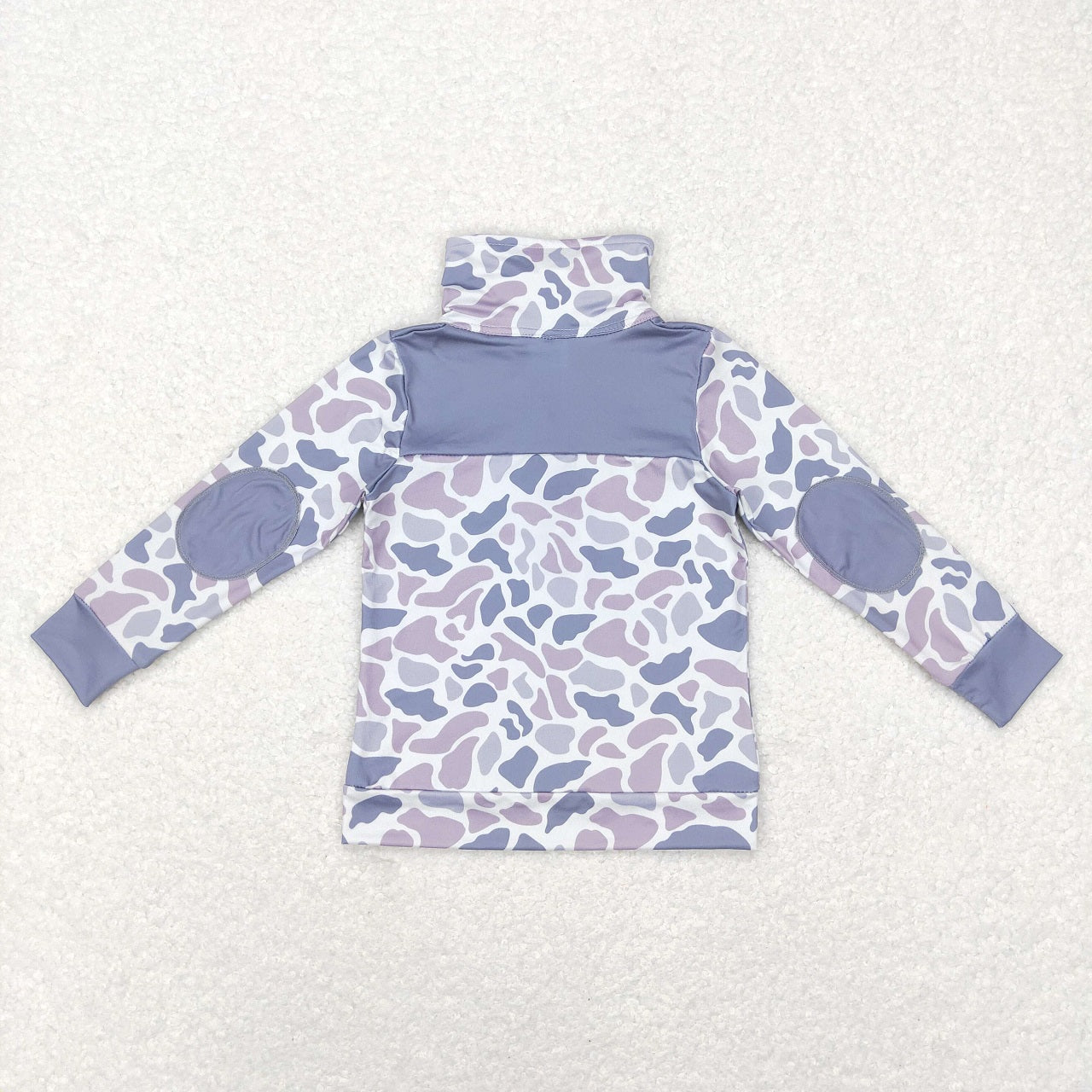 BT0467 Baby Boy Long Sleeves Camo Zipper Shirt Tops