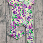 Kids Toddler Short Sleeves Mardi Gras Camo Zipper Romper RTS