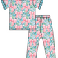 Baby Girl Flower Bows Sibling Matching Dress Romper Blue Clothes Set ( Moq 5 Each style )