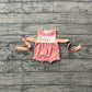 Baby Girls Infant Sleeveless Dancing Queen Flower Bubble Romper RTS