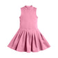 ( Moq 5 ) Preorder Baby Girls Sleeveless Pink Shorts Knee Length Yoga Active Dress
