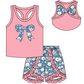 Baby Girl Toddler Flower Bows Camo Sibling Matching Clothes Set ( Moq 5 Each Design )