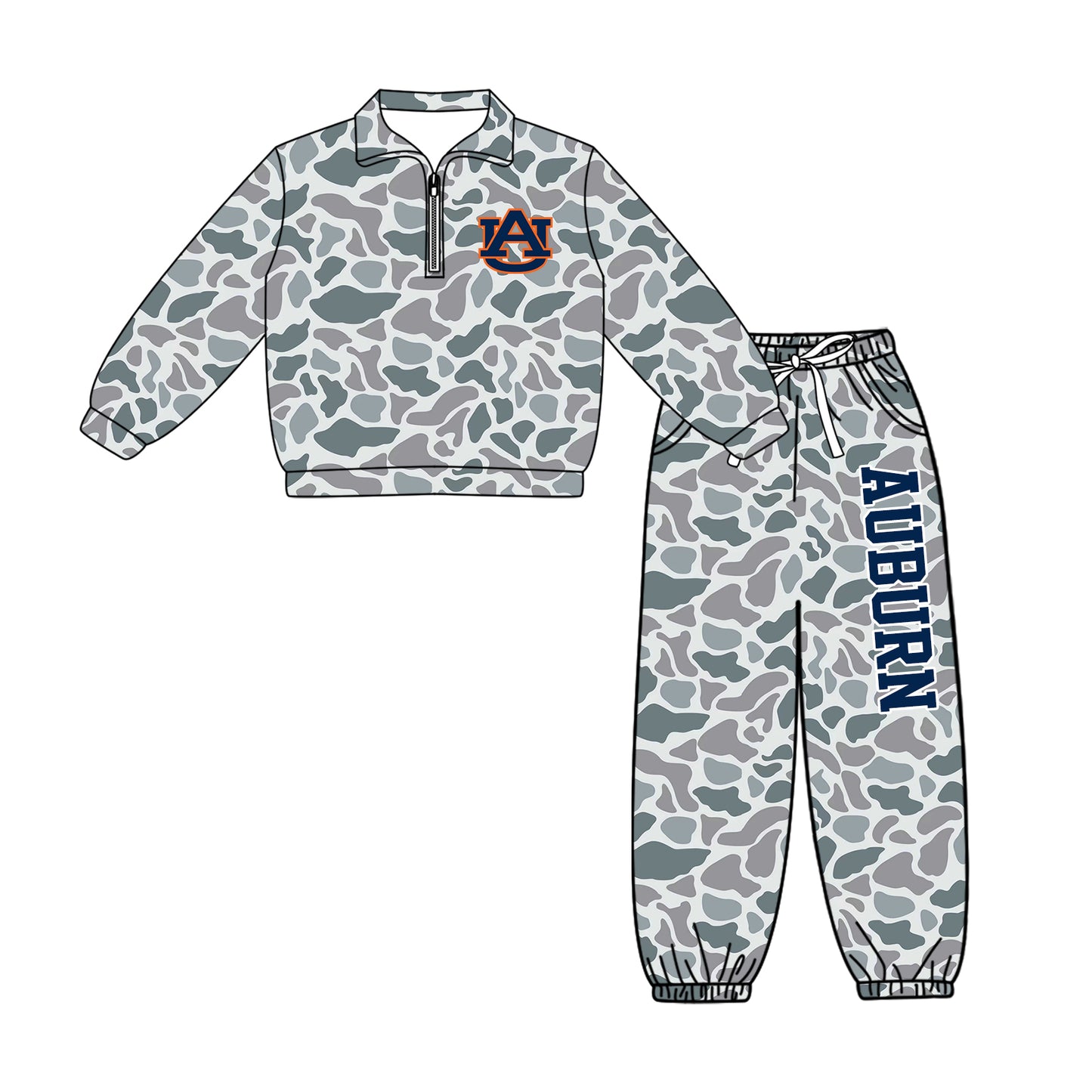 ( Moq 5 ) Baby Boys Toddler Long Sleeves Zipper Pullover Jogger Pants Team Clothes Set