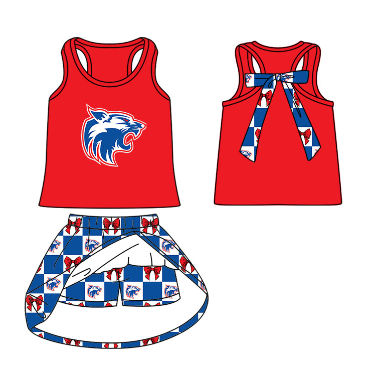 ( Moq 5 Each Style ) Baby Boys Girls Toddler Red Bows Team Sibling Shorts Dress Sets Clothing