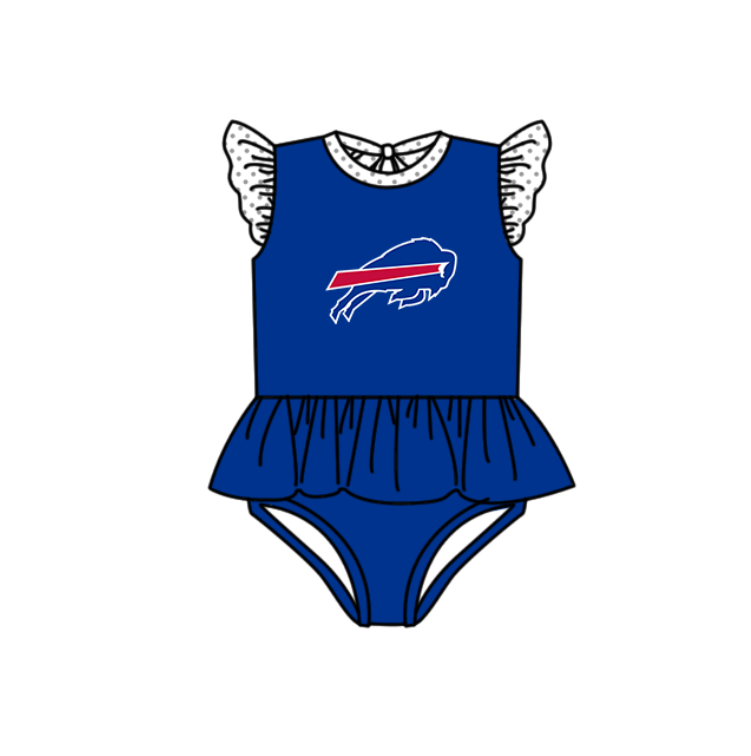 ( Moq 5 Each Style ) Baby Boys Girls Kids Team Sibling Blue Jumpsuits Sets Swimsuits Clothes