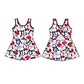 ( Moq 5 each style ) Baby Girl Team A Bows Sibling Dress Set 5.17