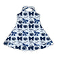 ( Moq 5 each style ) Baby Girl Toddler Team Blue Bows Sibling Dress Set 6.27