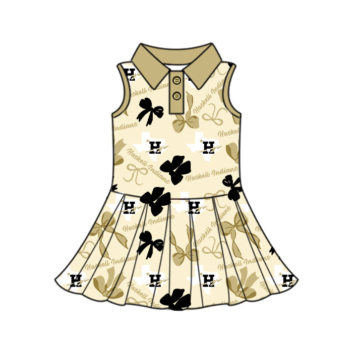 ( Moq 5 each style ) Baby Boy Girl Toddler H Team Bows Sibling Dress Set