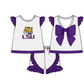 ( Moq 5 Each Style ) Baby Boys Girls Toddler Plaid Sibling Shorts Sets Team Purple Clothing