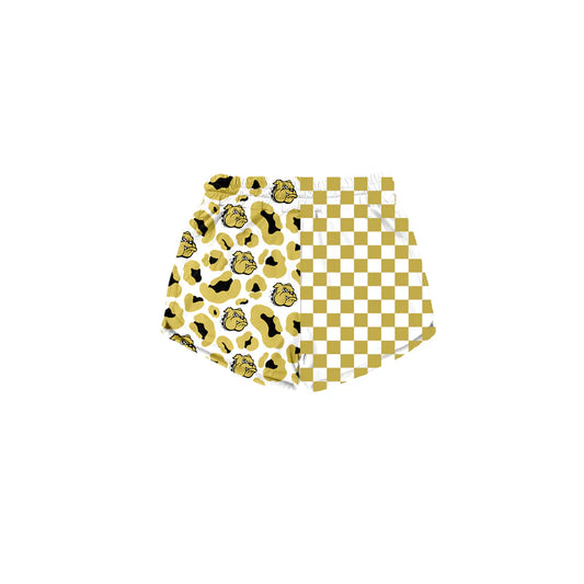 ( Moq 5 Each Style ) Baby Girls Kids Checked Dogs Leopard Shorts Team Clothes