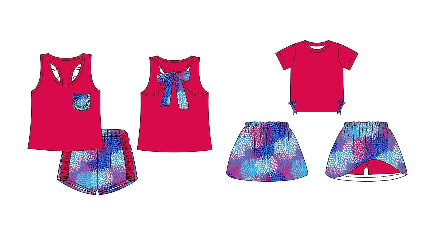 Baby Girl Summer Bows Sibling Set ( Moq 5 Each Style ) 12.31