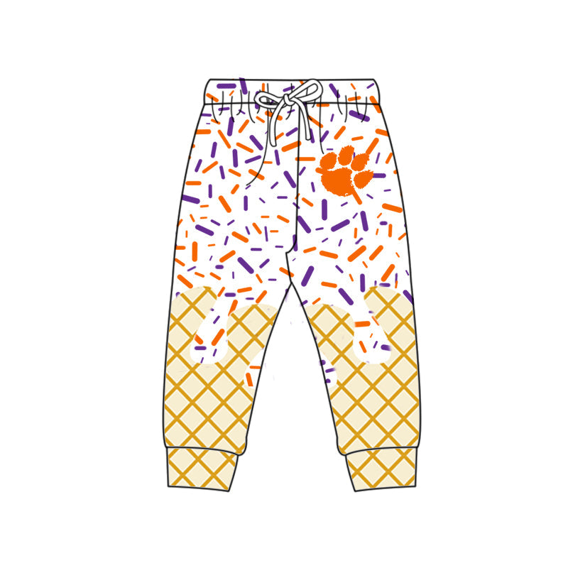 ( Moq 5 each style ) Baby Boy Girl Team  Sibling Purple Orange Camo Set 8.7