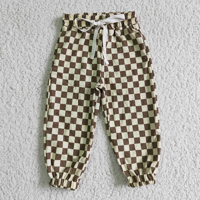 P0018 Baby Boy Blue Checkered Pants