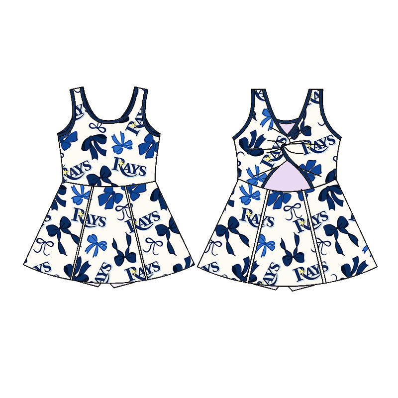 ( Moq 5 each style ) Baby Girl Team Bows Sibling Dress Set 5.22