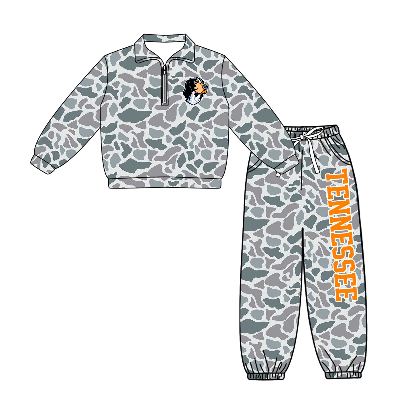 ( Moq 5 ) Baby Boys Toddler Long Sleeves Zipper Pullover Jogger Pants Team Clothes Set