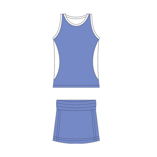 ( Moq 10 ) Baby Girls Purple Sleeveless Activity Wear Vest Tops Shorts Skirts Yoga Set