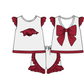 ( Moq 5 Each Style ) Baby Boys Girls Toddler Pigs Plaid Sibling Shorts Sets Team Clothing