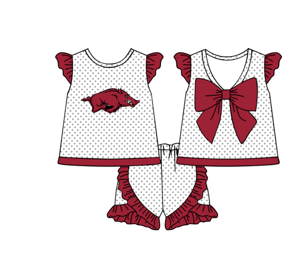 ( Moq 5 Each Style ) Baby Boys Girls Toddler Pigs Plaid Sibling Shorts Sets Team Clothing