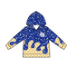 ( Moq 5 each style ) Boys Girls Team Cheer Sibling Shirt Drips Blue Bows Dress Set 8.14