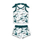 ( Moq 5 each style ) Baby Girl Toddler Team Bows Sibling Green Dress Set 7.9