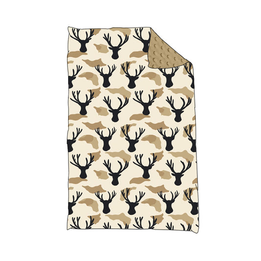 Baby Boy Infant Deer Camo Hunting Blanket