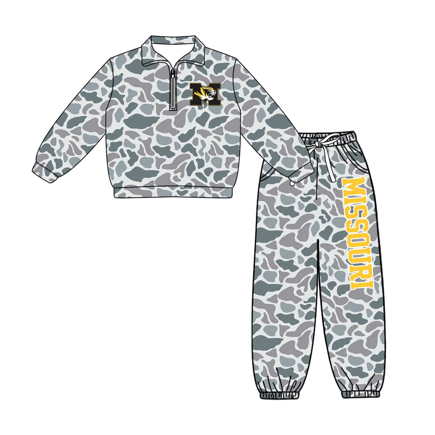 ( Moq 5 ) Baby Boys Toddler Long Sleeves Zipper Pullover Jogger Pants Team Clothes Set