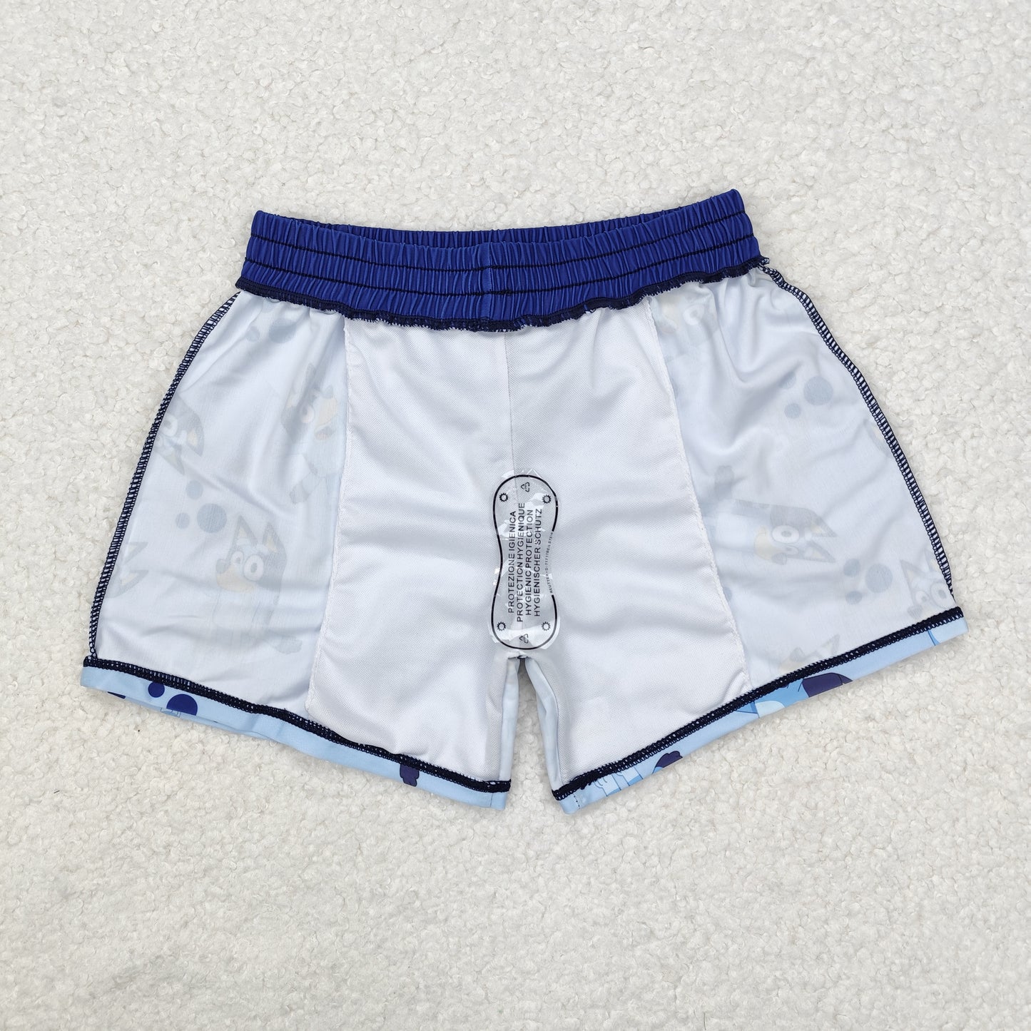 Baby Boy Dogs Blue Swim Trunks Shorts