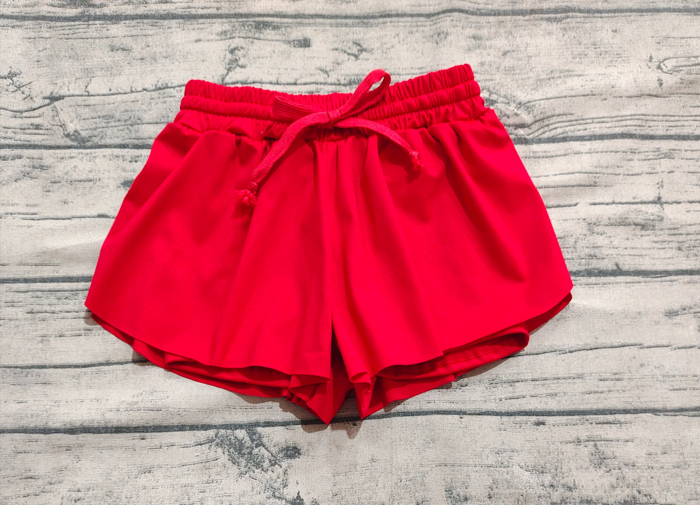 Baby Girl Sleeveless Red Tops Shorts Skirt Skort Yoga Active Set RTS