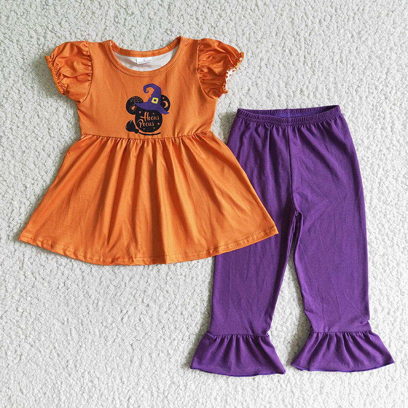 Promotion Halloween Baby Girl Pants Outfit RTS