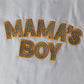 BLP0435 Baby Kids Long Sleeves Embroidery Mama's Boy Shirt Pocket Pants Cotton Set