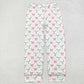 Adult Women Christmas Bows Holly Bottom Pants Pajamas