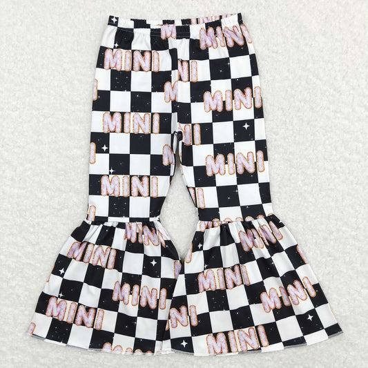 P0345 Baby Girl Mini Checkered Bell Pants