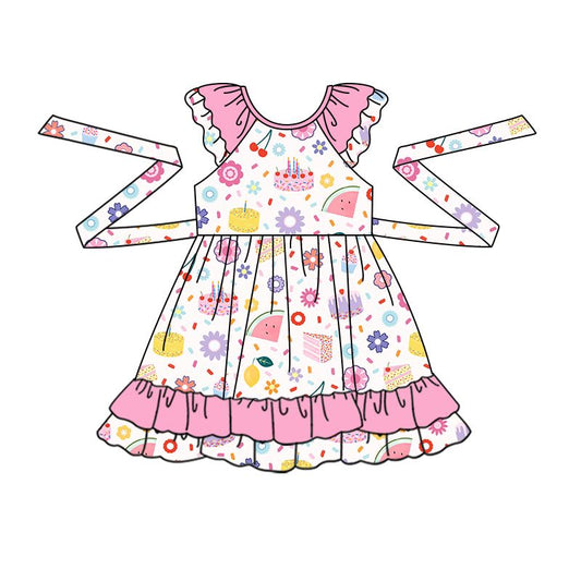 Moq 3 Pre-order GSD0771 Baby Girl Birthday Pink Dress