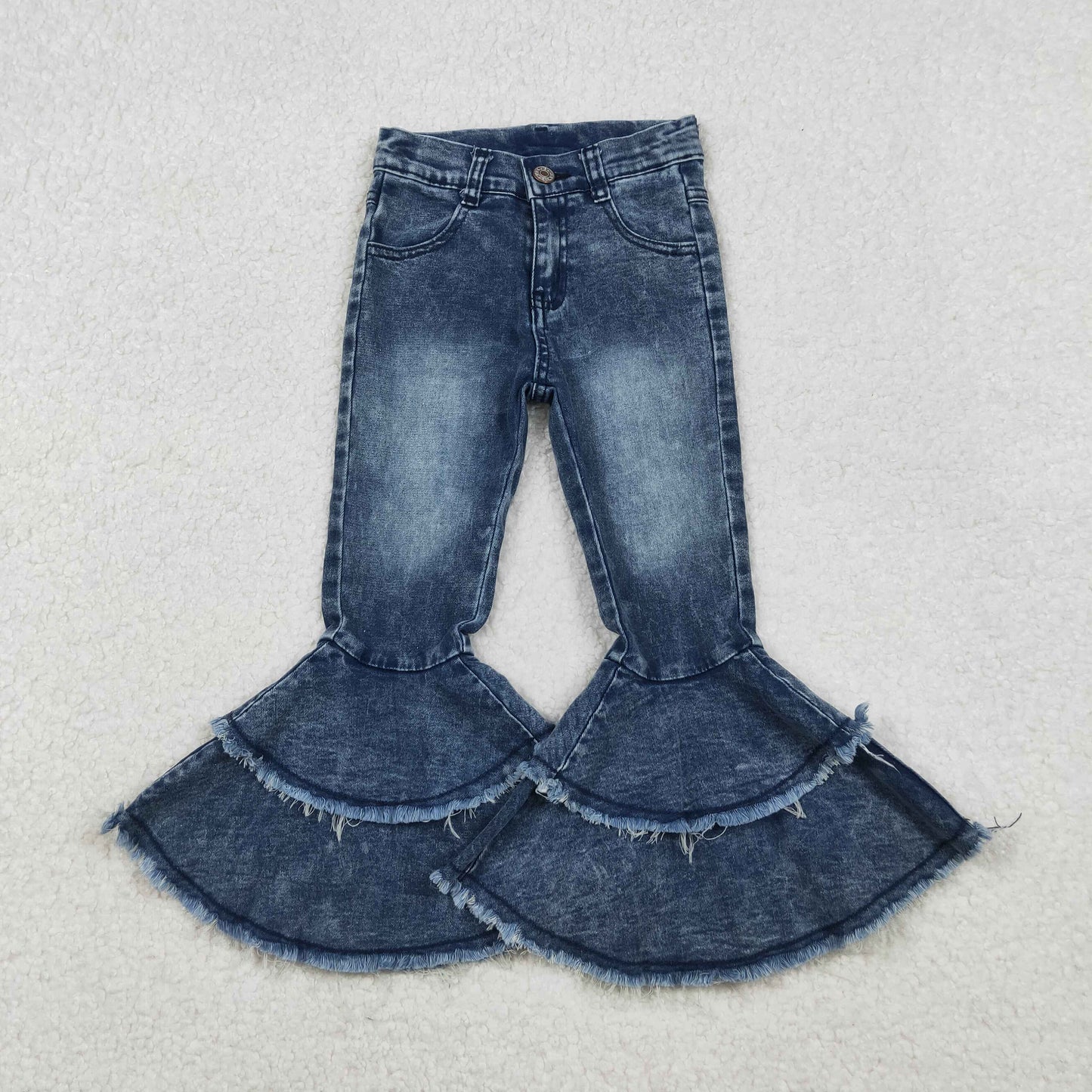 Baby Girl Double-layered Bell Denim Pants Jeans RTS