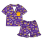 ( Moq 5 each style ) Baby Boy Girl Team Tiger Purple Sibling Dress Romper Set 5.6