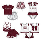 ( Moq 5 Each Style ) Baby Boys Girls Toddler Plaid Sibling Shorts Sets Team Dark Red Clothing