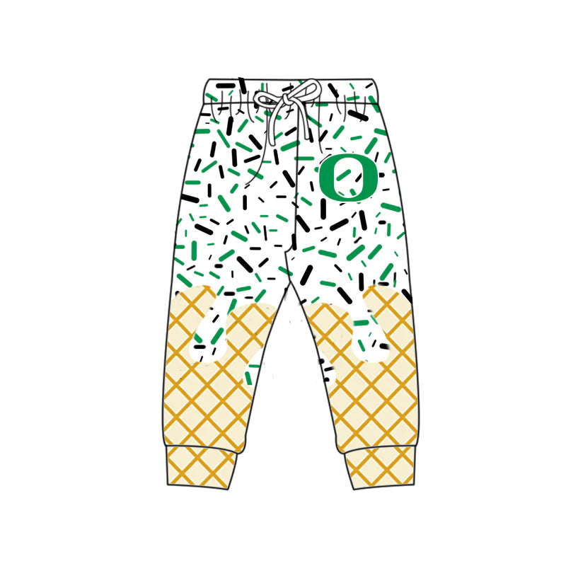 ( Moq 5 each style ) Baby Boy Girl O Team Green Sibling Dress Shirt Shorts Pants 6.3