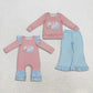 Sibling Baby Girls Kids Long Sleeves Pumpkins Romper Set Fall Clothes RTS