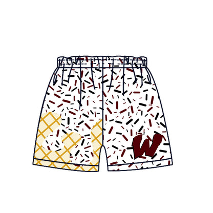 ( Moq 5 each style ) Baby Boy Girl Summer W Team Sibling Drip Bows Shorts Shirt Dress Set 7.17