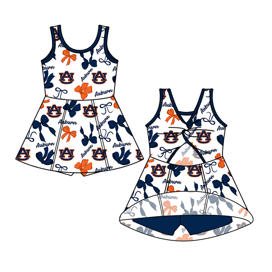 ( Moq 5 Each Style ) Baby Girls Kids Bows AU Sibling Team Shorts Dresses Set