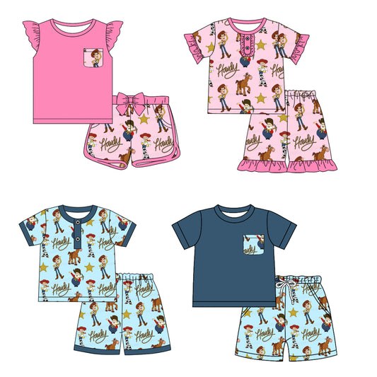 Baby Boy Girl Short Sleeves Toys Sibling Set ( Moq 5 Each Style ) 12.17