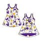 ( Moq 5 Each Style ) Baby Girls Kids Tigers Bows Sibling Team Shorts Dresses Set