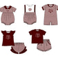 ( Moq 5 Each Style ) Baby Boys Girls Kids ATM Stripes Team Sibling Rompers Sets
