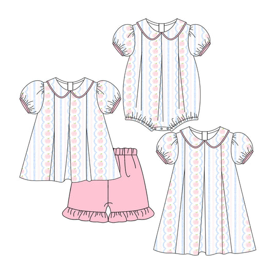 Baby Girl Back To School Sibling Romper Dress Set ( Moq 5 Each Style ) 3.6