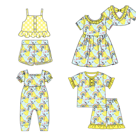 Baby Girl Princess Rainbow Sibling Romper Dress Set ( Moq 5 Each Style ) 1.16