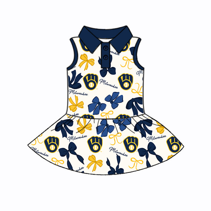 ( Moq 5 each style ) Baby Girl Team Bows Sibling Dress Set 5.21