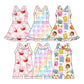 Baby Girl Sleeveless Cartoon Sibling Swimwear Jumpsuit Dress ( Moq 5 Each Style ) 3.18