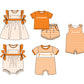 ( Moq 5 Each Style ) Sibling Baby Boys Girls Kids Team Rompers Dress Set Clothes